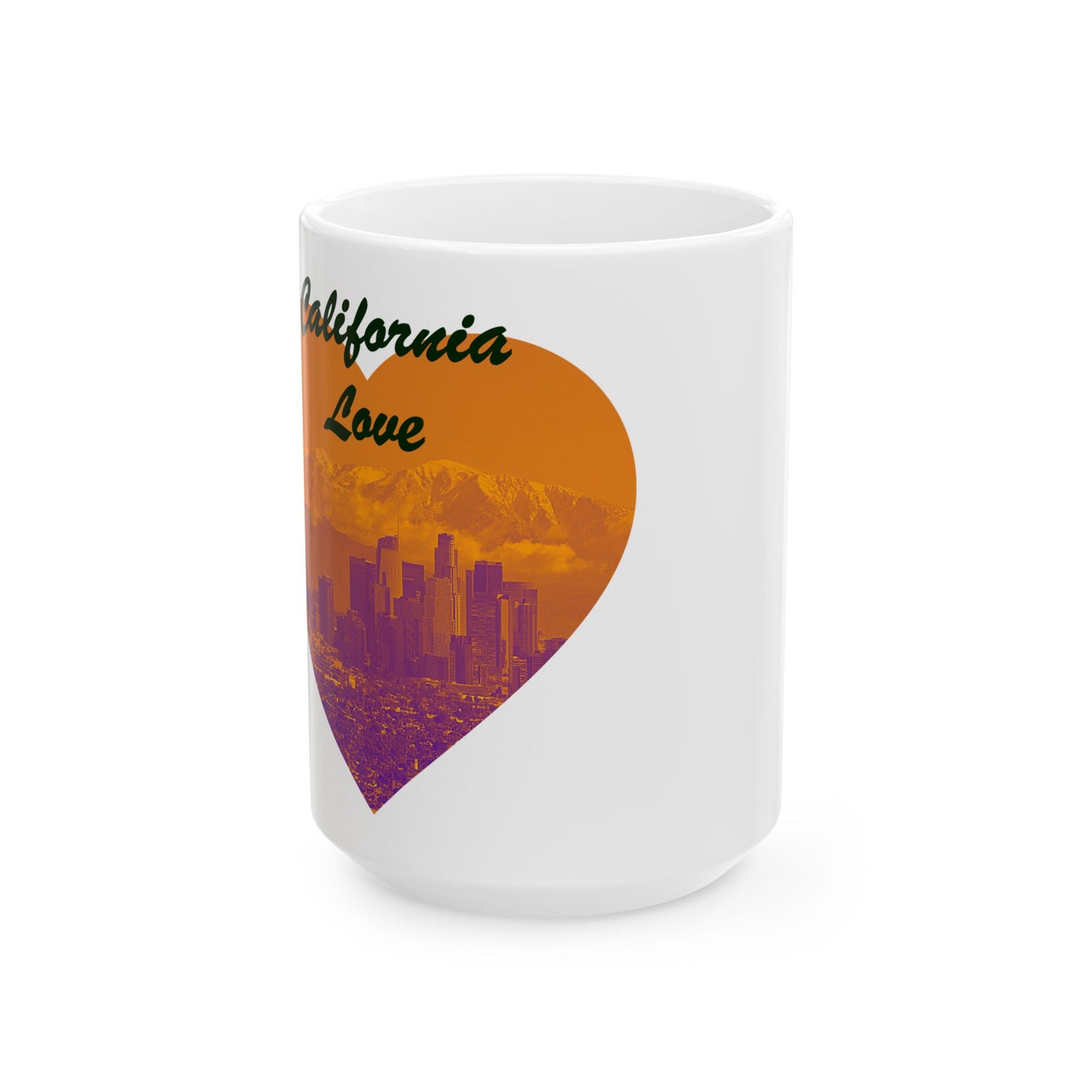California Love Ceramic Mug, Coffee Cup, Los Angeles Tea Mug, 11oz, 15oz