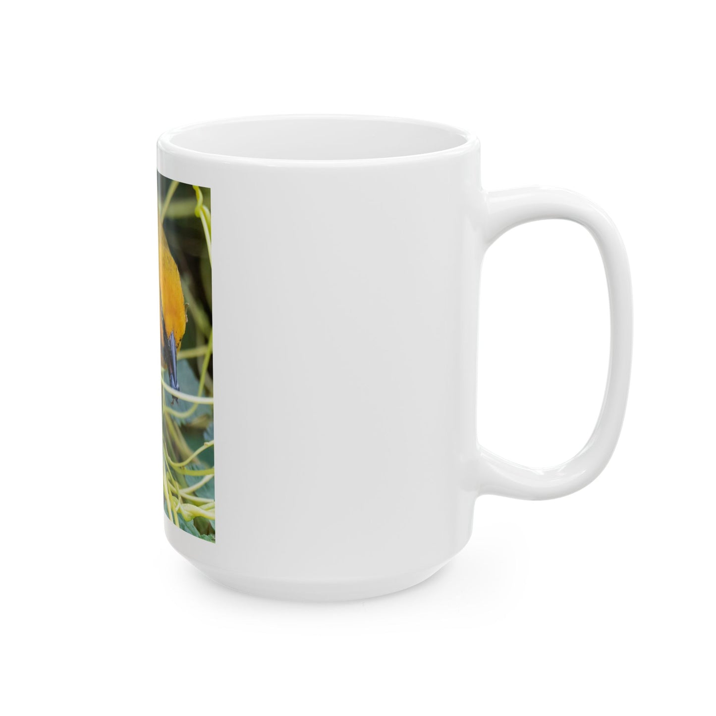 Ceramic Mug, Wings of Africa with a Village Weaverbird, Wings Coffee Cup, Gift for Bird Lovers
