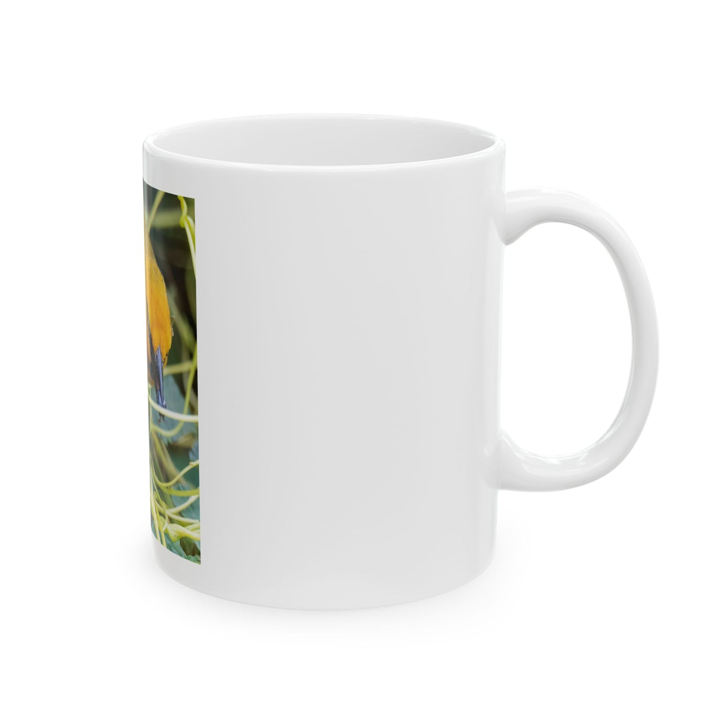 Ceramic Mug, Wings of Africa with a Village Weaverbird, Wings Coffee Cup, Gift for Bird Lovers