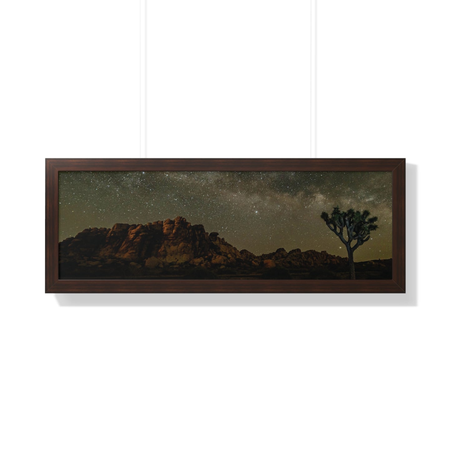 Nature Poster, Desert Print, Landscape Wall Art, Milky Way Art, Home Decor, Office Decor, Starry Night Sky Poster