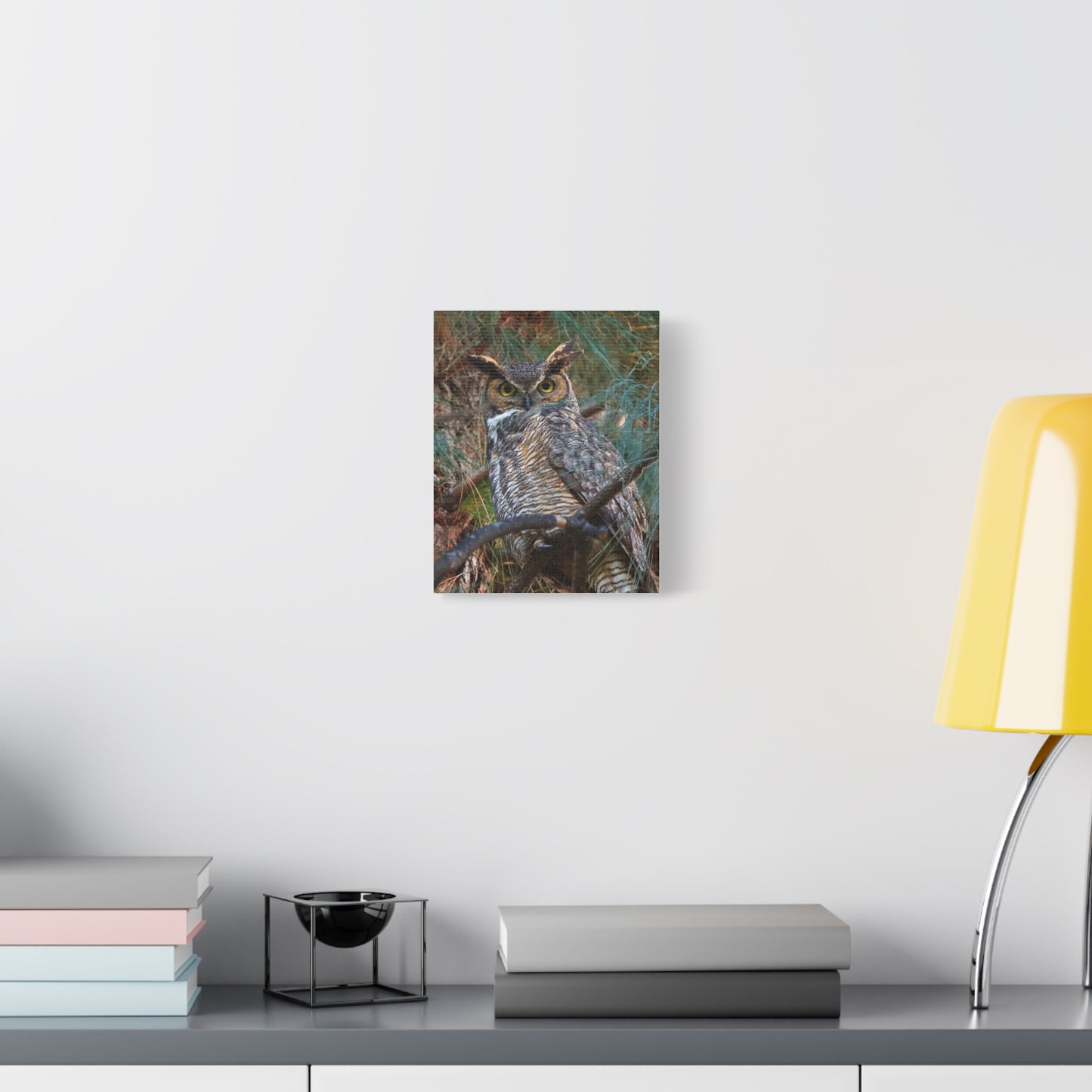 Canvas Print - Great Horned Owl Guardian of the Night