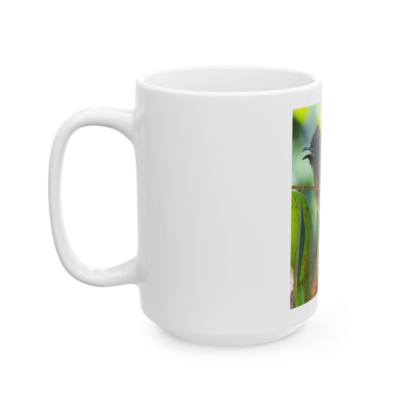 Ceramic Mug Wings of Africa with Common Bulbul, Bird Lover Gift, Nature Coffee Cup, Wildlife Tea Mug, Animal Print Drinkware,