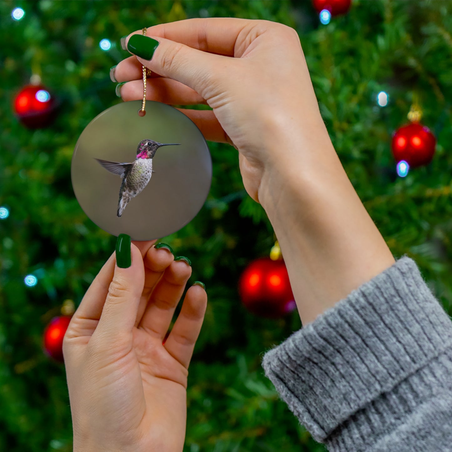 Humming Bird Ceramic Ornament