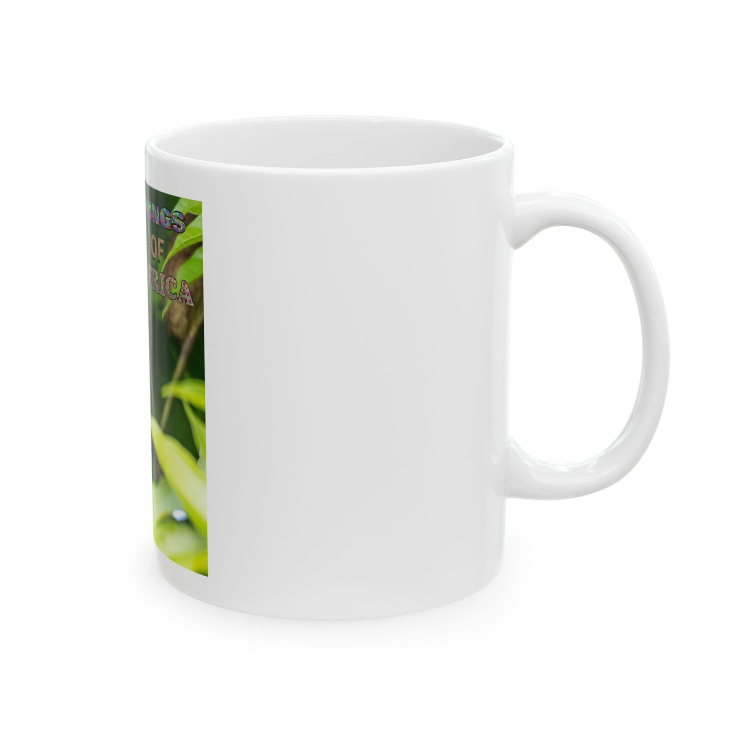 Ceramic Mug, Wings of Africa with a Red-Cheeked Cordon-Bleu, Animal Lover Gift, Nature Lover, Coffee Mug, Tea Cup, Wildlife