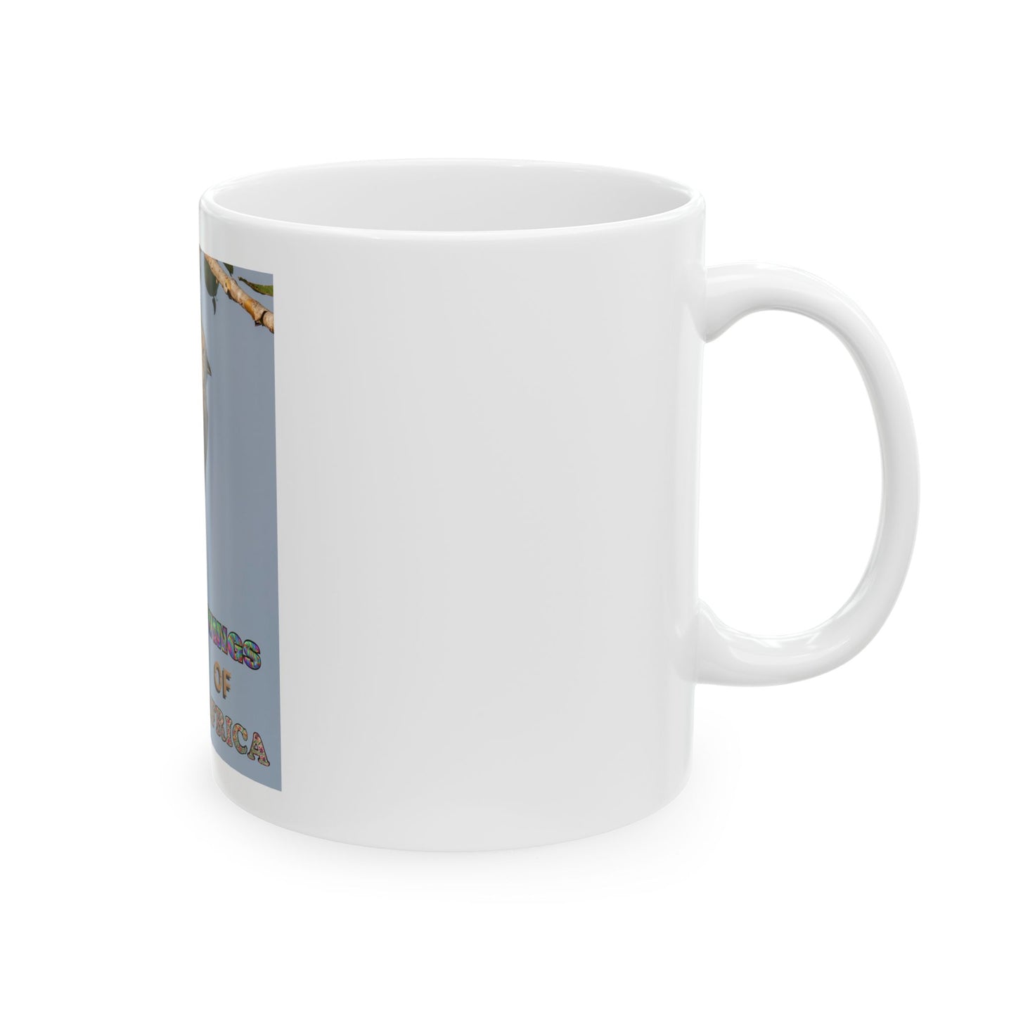 Wings of Africa Ceramic Mug, Mousebird Coffee Cup, African Animal Tea Mug, Safari Theme Drinkware, Bird Lover Gift, Unique