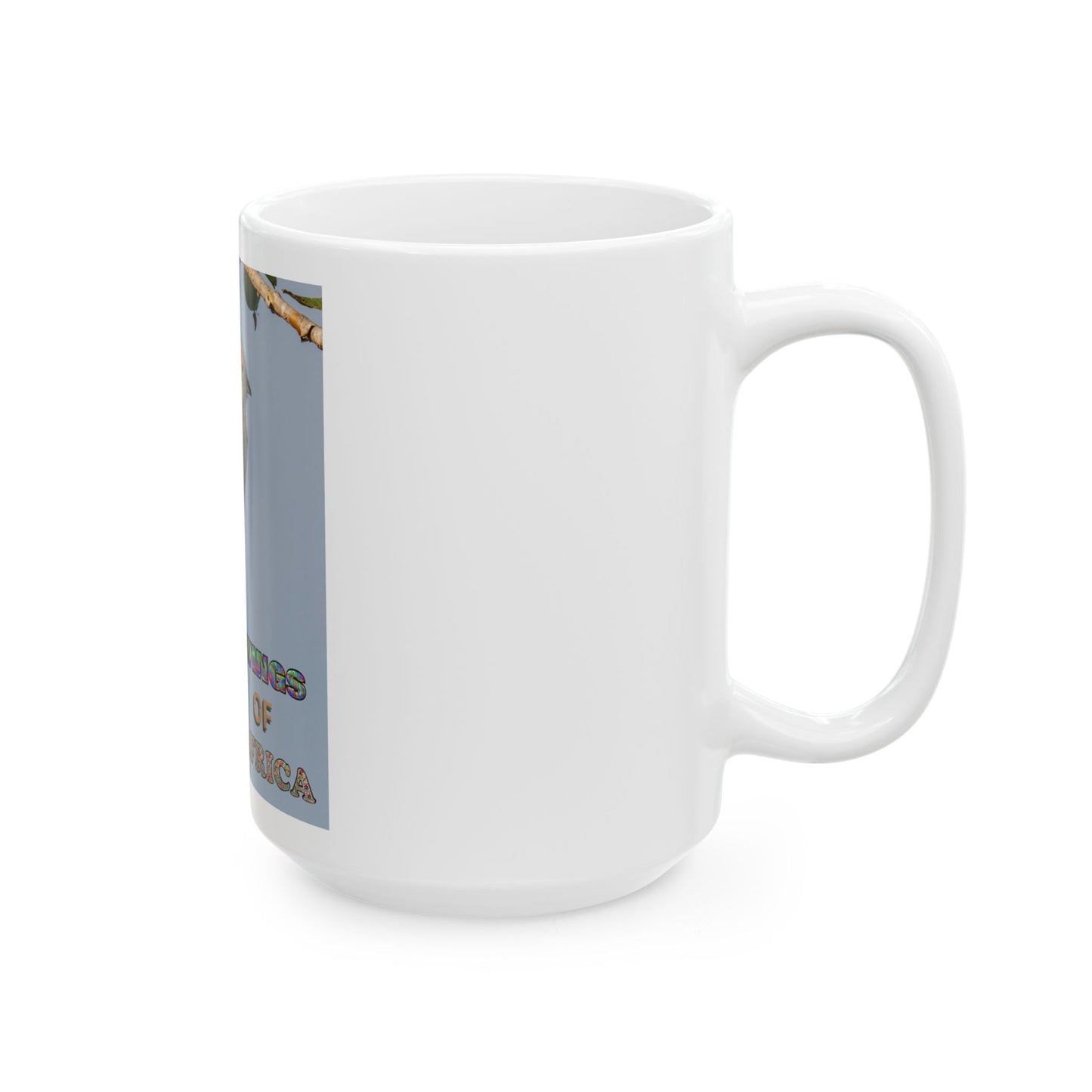 Wings of Africa Ceramic Mug, Mousebird Coffee Cup, African Animal Tea Mug, Safari Theme Drinkware, Bird Lover Gift, Unique
