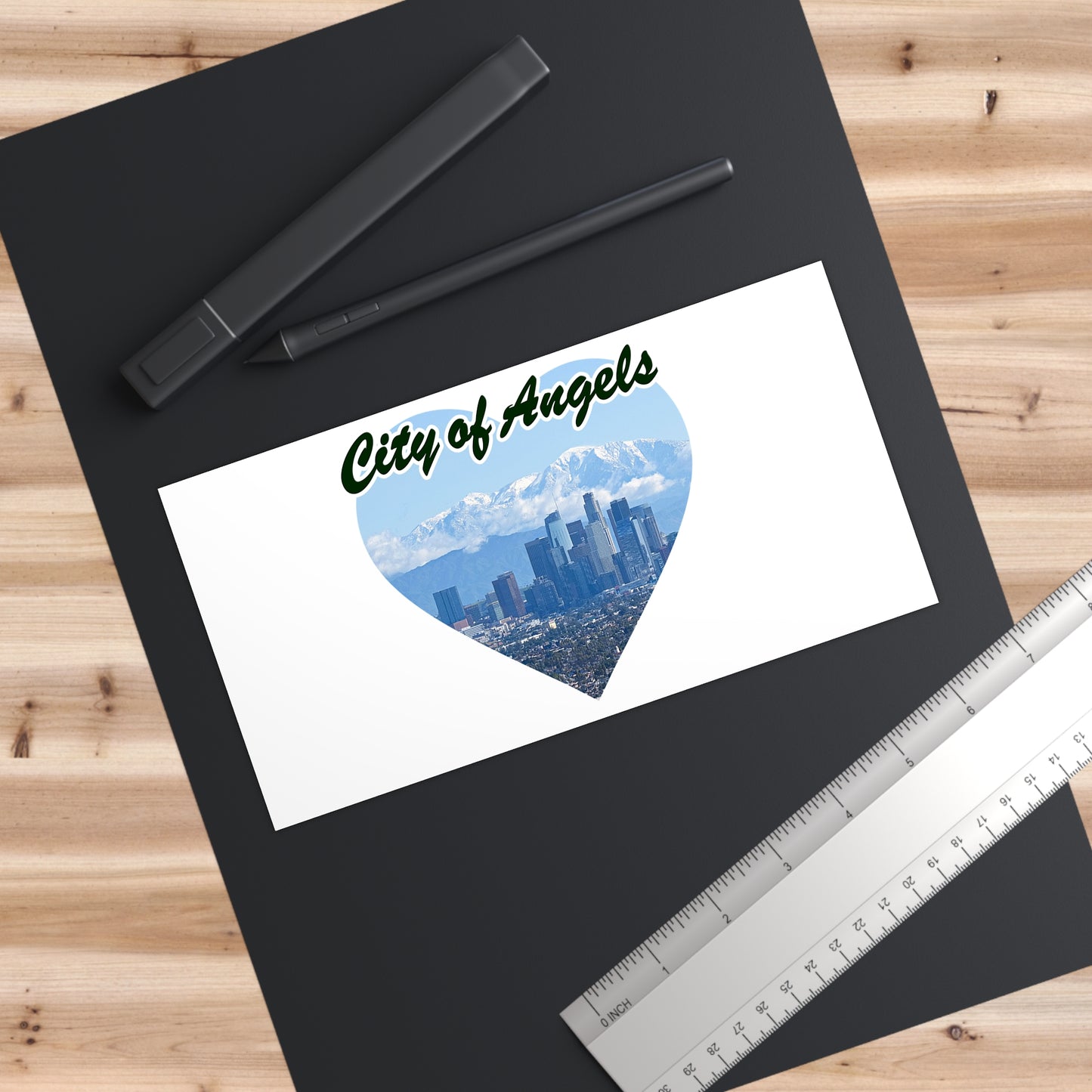 City Angels Bumper Sticker, Los Angeles Decal, Car Bumper Decal, Angelic Supporter Sticker, City of Angels Sticker, Bumper