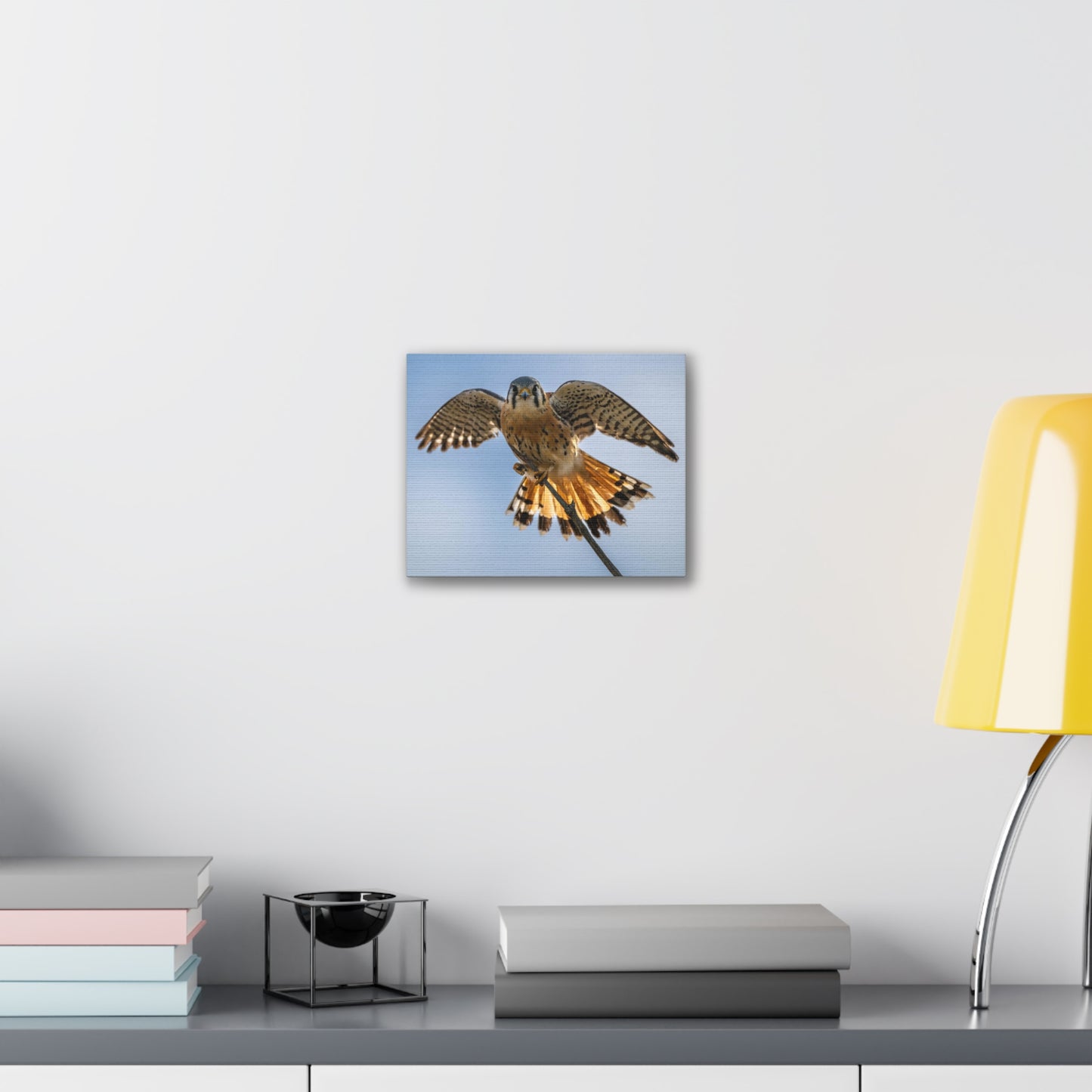 Stretched Canvas Wall Art – Majestic Bird in Flight, Home Decor, Nature Print, Gift for Bird Lovers, Wildlife Art