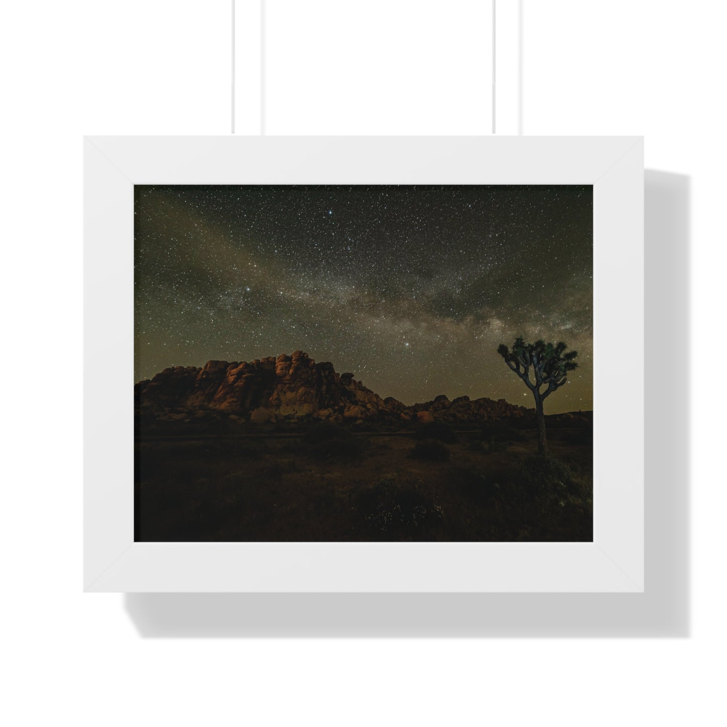 Nature Poster, Desert Print, Landscape Wall Art, Milky Way Art, Home Decor, Office Decor, Starry Night Sky Poster
