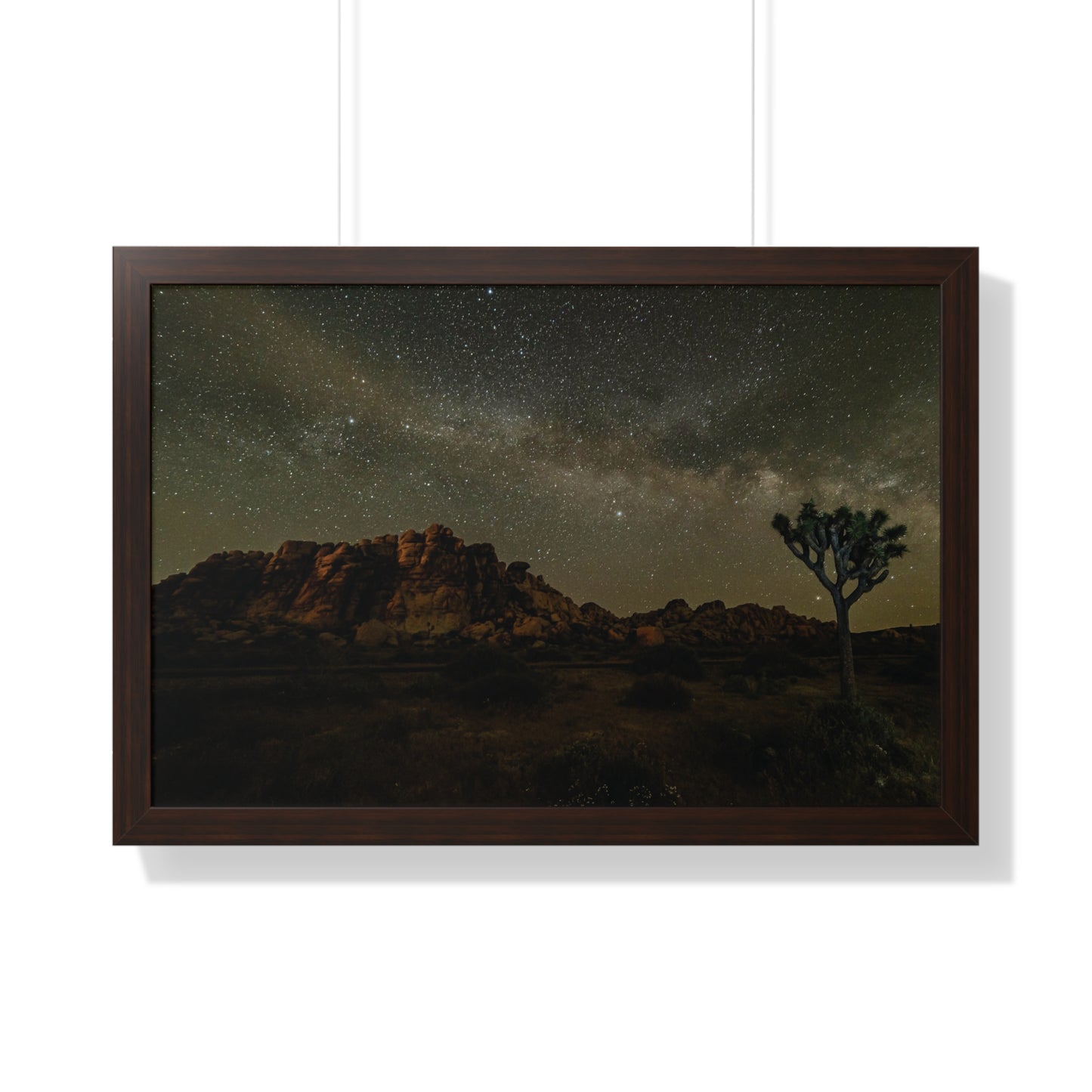 Nature Poster, Desert Print, Landscape Wall Art, Milky Way Art, Home Decor, Office Decor, Starry Night Sky Poster