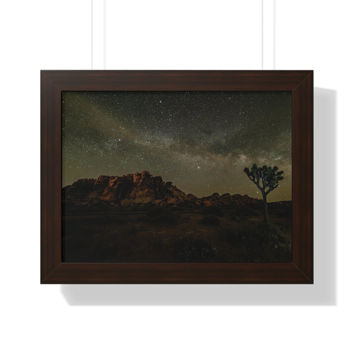 Nature Poster, Desert Print, Landscape Wall Art, Milky Way Art, Home Decor, Office Decor, Starry Night Sky Poster