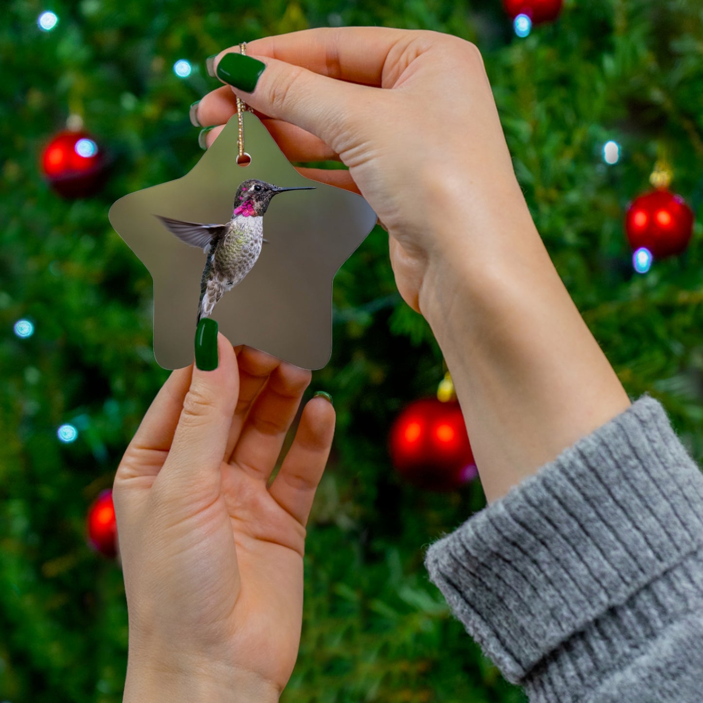 Humming Bird Ceramic Ornament