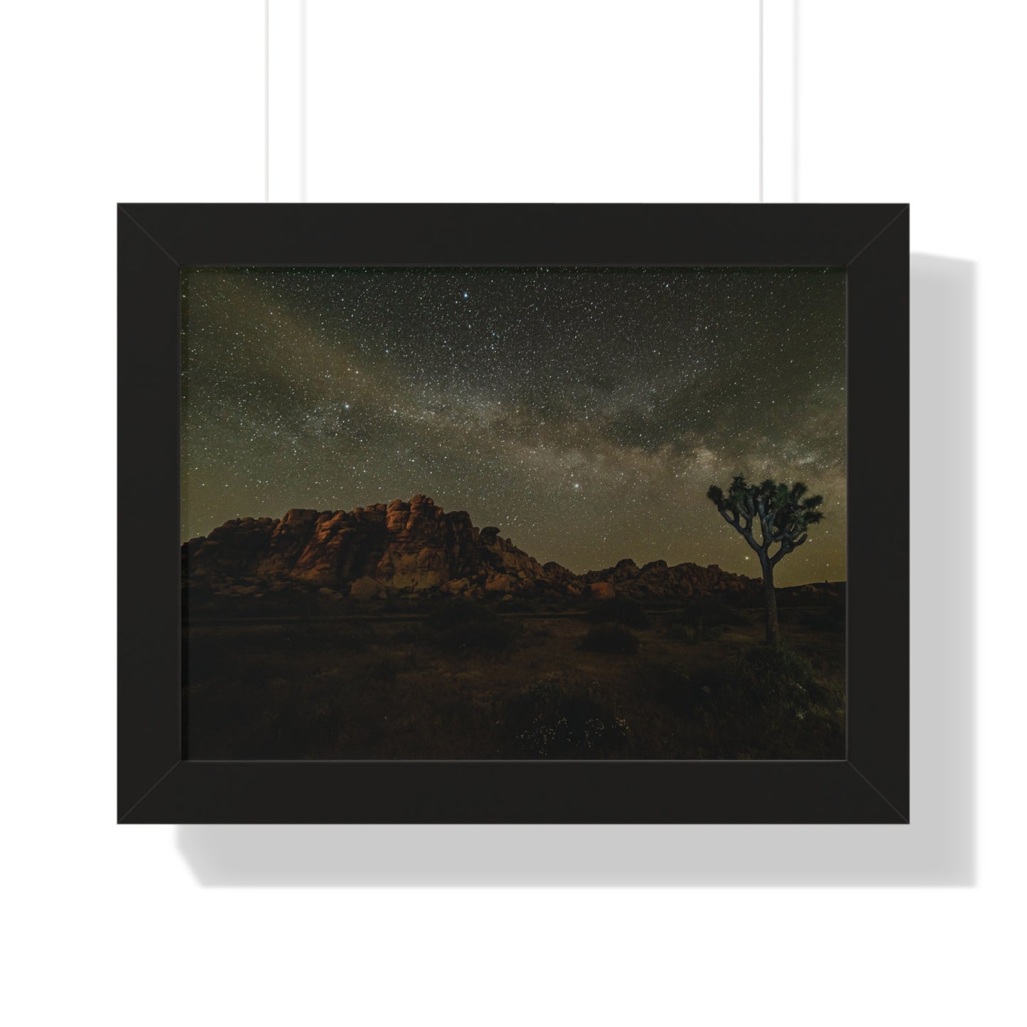 Nature Poster, Desert Print, Landscape Wall Art, Milky Way Art, Home Decor, Office Decor, Starry Night Sky Poster