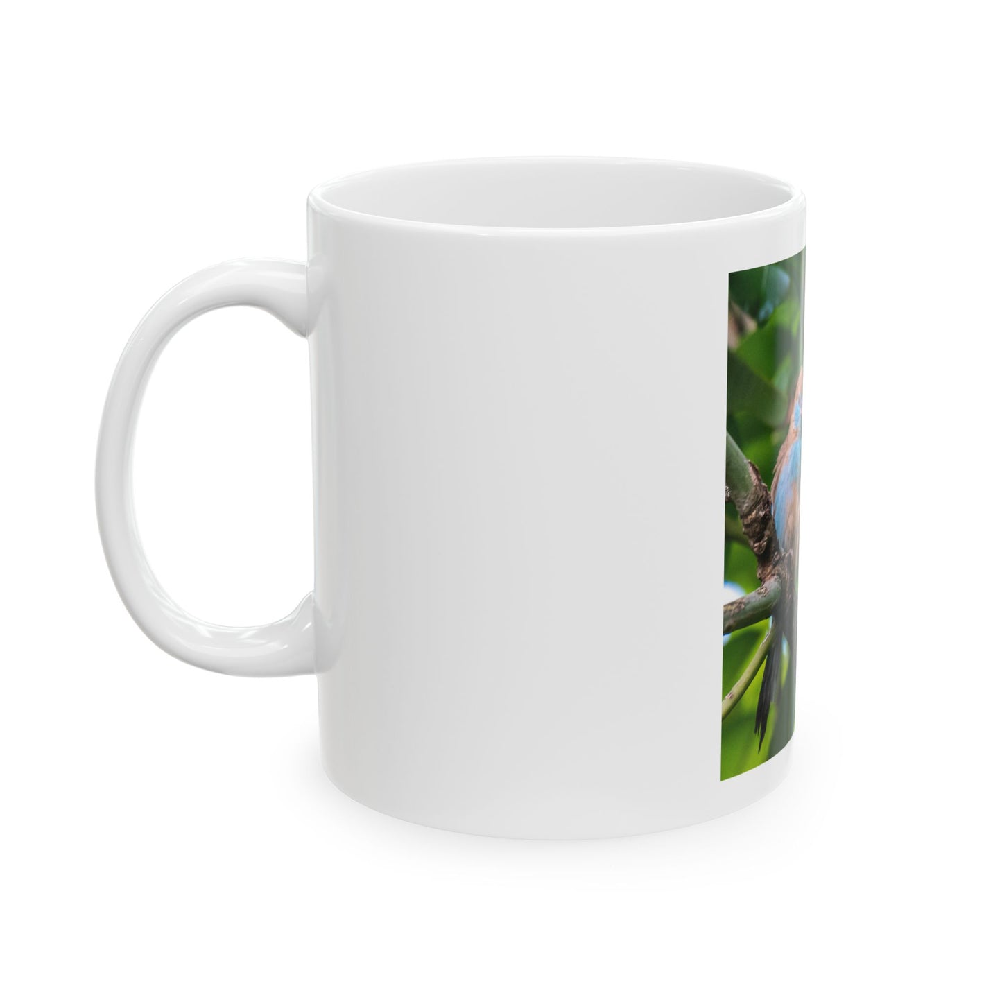 Ceramic Mug, Wings of Africa with a Red-Cheeked Cordon-Bleu, Animal Lover Gift, Nature Lover, Coffee Mug, Tea Cup, Wildlife