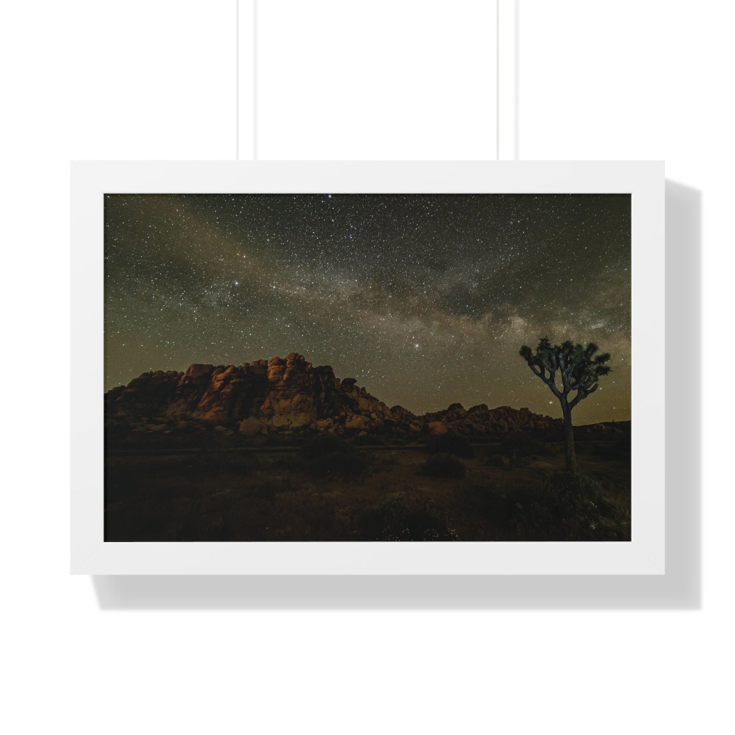Nature Poster, Desert Print, Landscape Wall Art, Milky Way Art, Home Decor, Office Decor, Starry Night Sky Poster