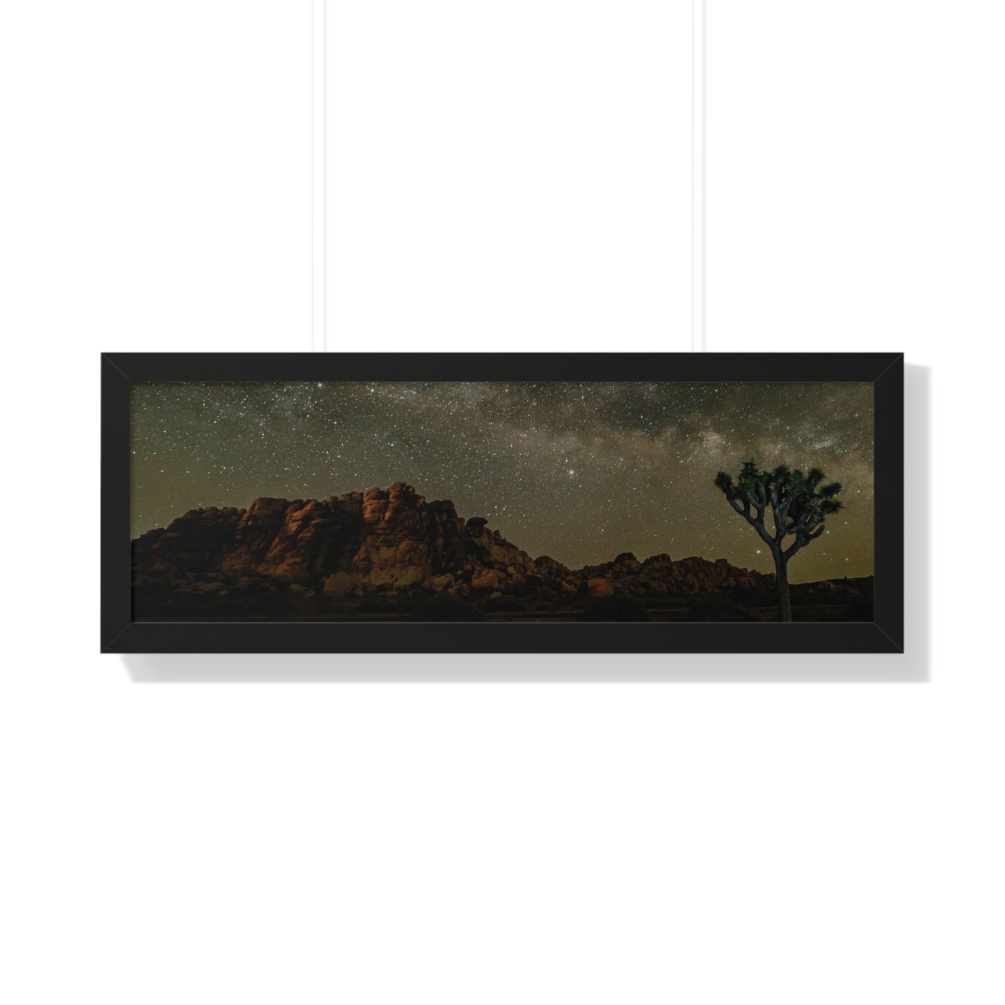 Nature Poster, Desert Print, Landscape Wall Art, Milky Way Art, Home Decor, Office Decor, Starry Night Sky Poster