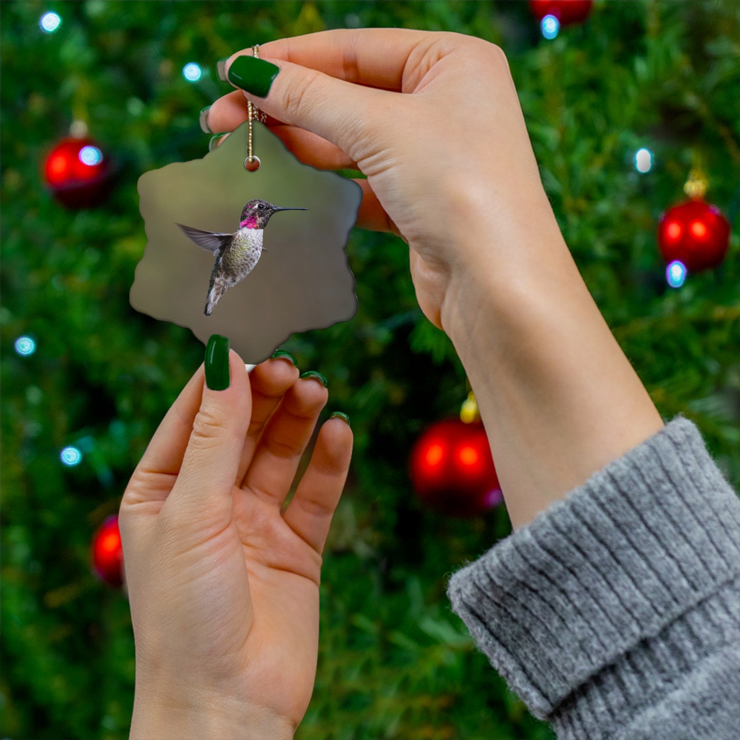 Humming Bird Ceramic Ornament