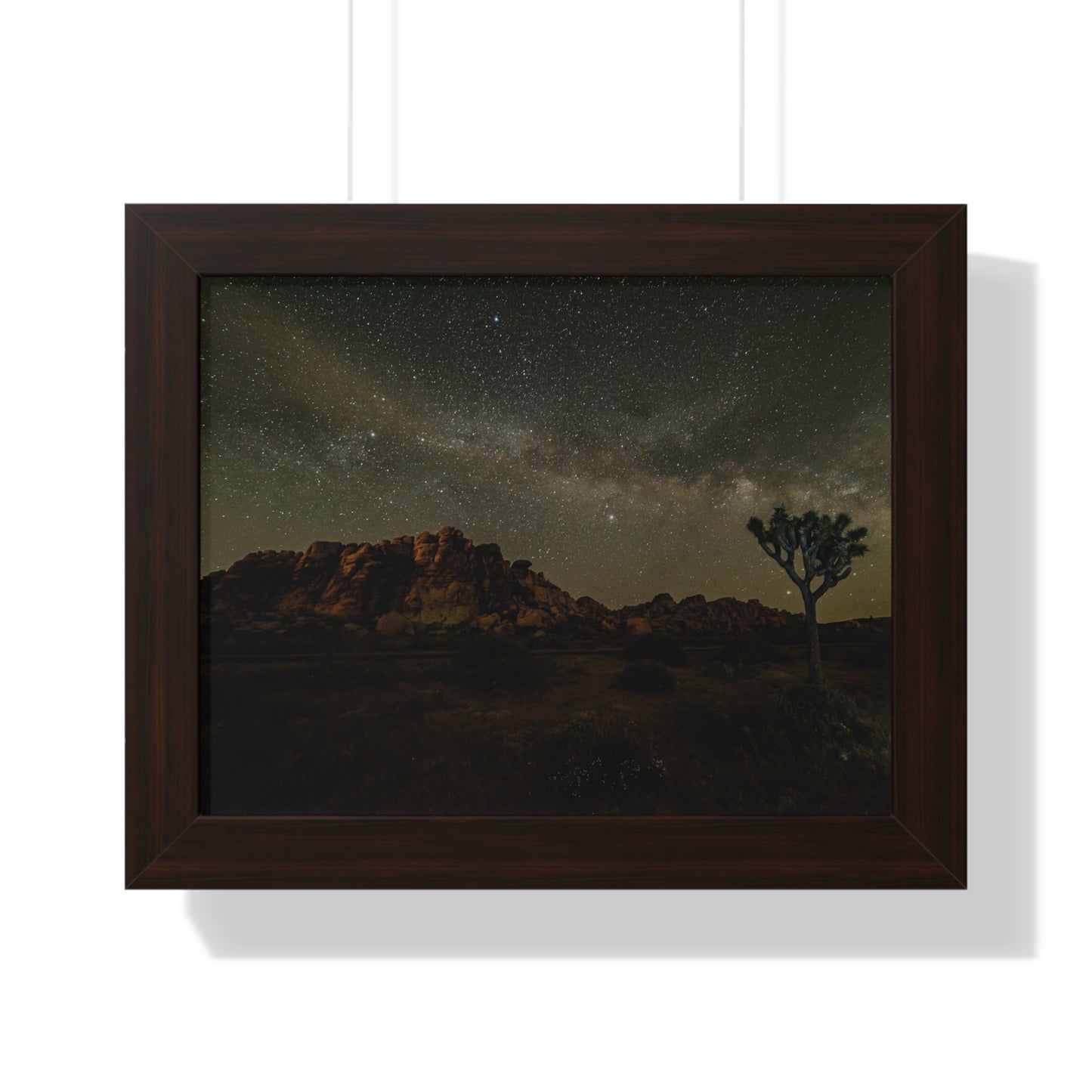 Nature Poster, Desert Print, Landscape Wall Art, Milky Way Art, Home Decor, Office Decor, Starry Night Sky Poster
