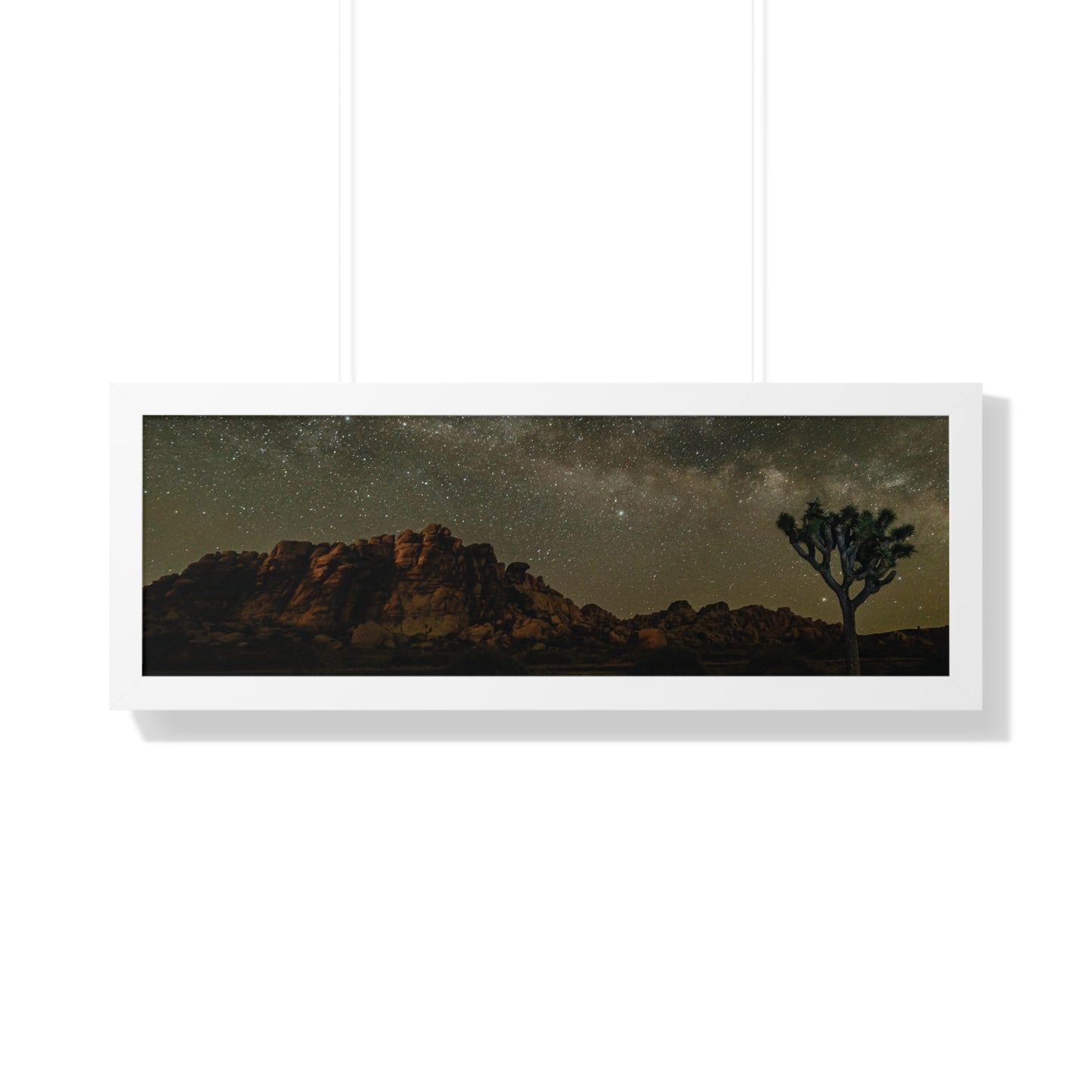 Nature Poster, Desert Print, Landscape Wall Art, Milky Way Art, Home Decor, Office Decor, Starry Night Sky Poster